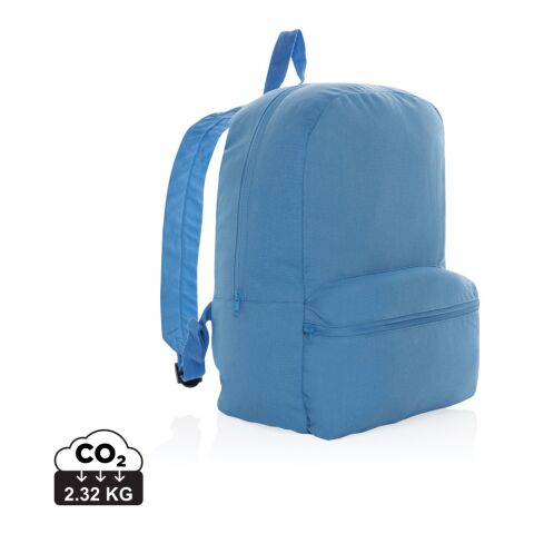 Sac à dos en toile recyclé 285 g/m² Impact Aware™ Bleu Tranquille | sans marquage | non disponible | non disponible | non disponible