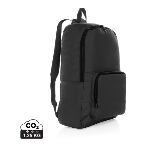 Sac à dos classique pliable en rPET AWARE™ Dillon noir | sans marquage | non disponible | non disponible | non disponible