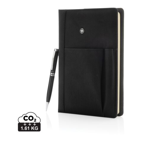 Set carnet de notes A5 et stylo noir | sans marquage | non disponible | non disponible | non disponible