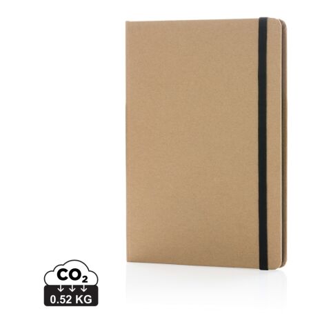 Carnet de note kraft recyclé A5 noir | sans marquage | non disponible | non disponible