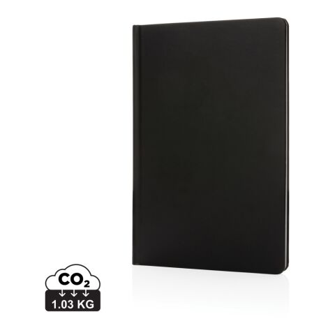 Carnet A5 à couverture rigide en papier de pierre IMPACT noir | sans marquage | non disponible | non disponible