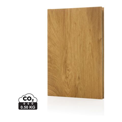 Cahier A5 imprimé bois Kavana Noir bronze | sans marquage | non disponible | non disponible