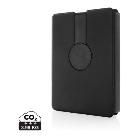 Carnet de notes avec chargeur en PU recyclé RCS Swiss Peak noir | sans marquage | non disponible | non disponible