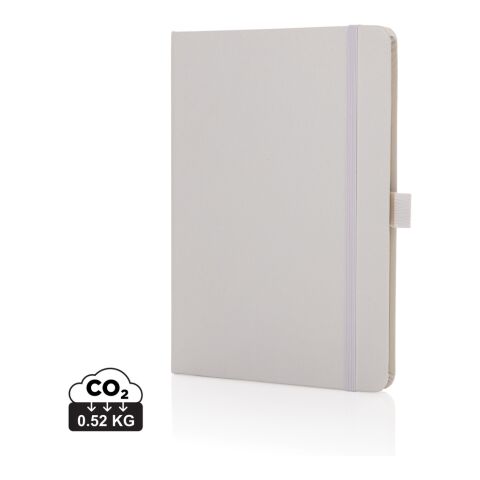 Carnet de notes A5 en cuir reconstitué RCS Sam blanc | sans marquage | non disponible | non disponible