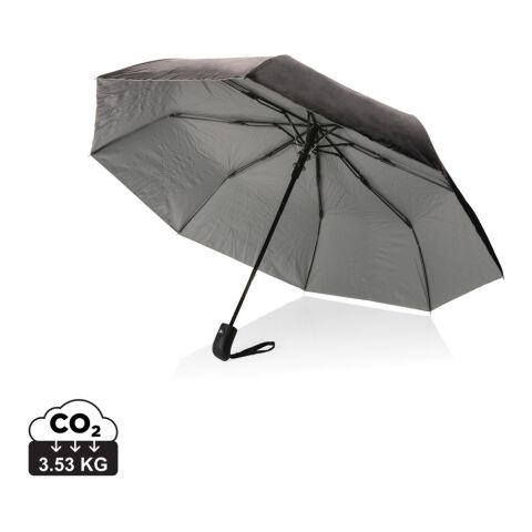 Mini parapluie 21&quot; en rPET 190T bi couleur Impact AWARE™ argent | sans marquage | non disponible | non disponible