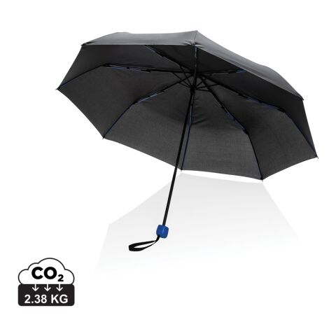 Mini parapluie 20.5&quot; en rPET 190T Impact AWARE™ bleu | sans marquage | non disponible | non disponible