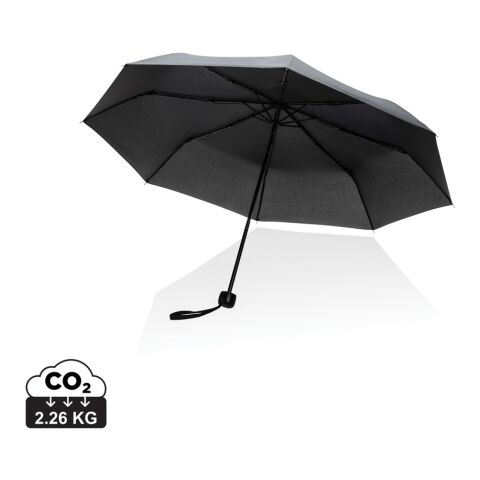 Mini parapluie 20.5&quot; en rPET 190T Impact AWARE™ noir | sans marquage | non disponible | non disponible