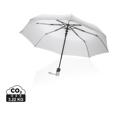 Mini parapluie automatique 21&quot; en rPET 190T Impact AWARE™ Blanc | sans marquage | non disponible | non disponible