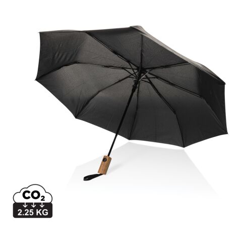 Mini parapluie 21" à ouverture auto en bois d'acacia Kaycey