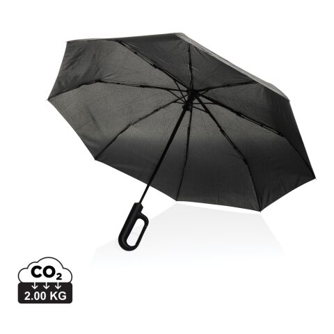 Parapluie 21&#039;&#039; avec mousqueton en rPET AWARE™ Yara noir | sans marquage | non disponible | non disponible