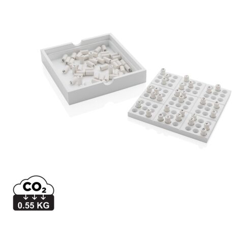 Jeu de Sudoku en bois FSC blanc | sans marquage | non disponible | non disponible