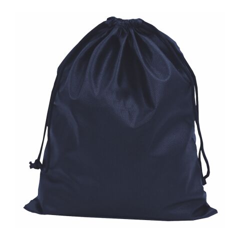 Sac à cordon en PP de 30 x 45 cm bleu marine | sans marquage | sans marquage