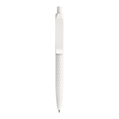 Prodir QS01 stylo à bille surface 3D blanc | sans marquage | non disponible | Mat | 75 Black | 75 Black | Noir