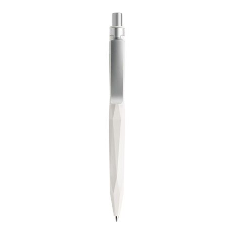 Prodir QS20 stylo à bille sculptural minéral blanc | sans marquage | non disponible | non disponible | 02 White | Bleu