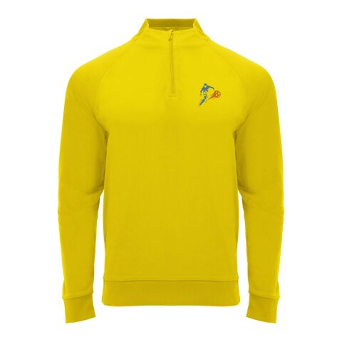 Sweatshirt Epiro à manches longues unisexe avec fermeture demi-zip Standard | Jaune | L | sans marquage | non disponible | non disponible | non disponible