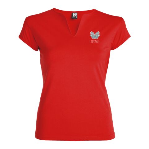 T-shirt Belice à manches courtes pour femme Standard | Rouge | L | sans marquage | non disponible | non disponible | non disponible