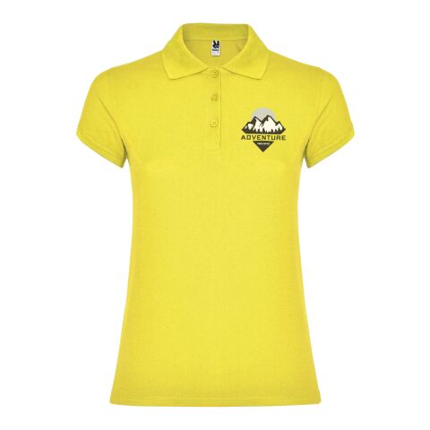 Polo Star à manches courtes pour femme Standard | Jaune | XL | sans marquage | non disponible | non disponible | non disponible