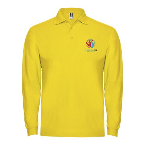 Polo Estrella à manches longues pour homme Standard | Jaune | 3XL | sans marquage | non disponible | non disponible | non disponible