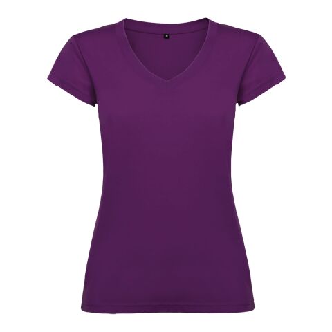 T-shirt Victoria à col en V et manches courtes pour femme Standard | Violet | XL | sans marquage | non disponible | non disponible | non disponible