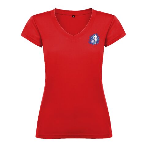 T-shirt Victoria à col en V et manches courtes pour femme