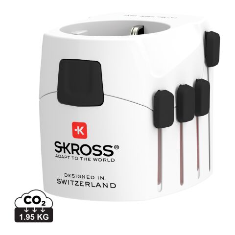 SKROSS Adaptateur de Voyage universel 3-Pôles Pro blanc | sans marquage | non disponible | non disponible