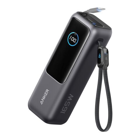 Powerbank 25.000 mAh et 165 W avec câble intégré Anker gris-noir | sans marquage | non disponible | non disponible