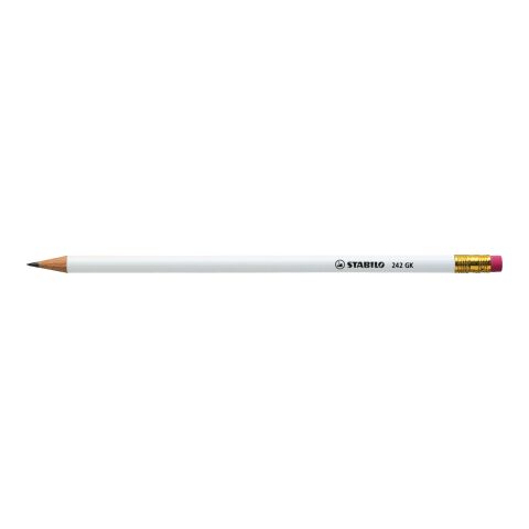 STABILO crayon graphite avec bout gomme blanc | Sérigraphie 1 couleur