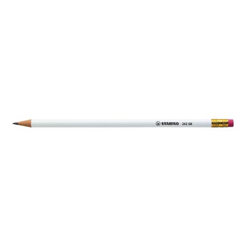 STABILO crayon graphite avec bout gomme blanc | sans marquage