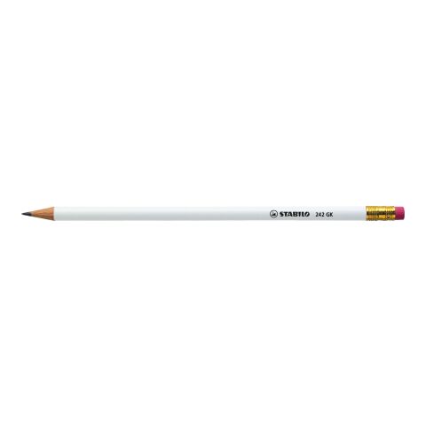 STABILO crayon graphite avec bout gomme blanc | Sérigraphie 1 couleur