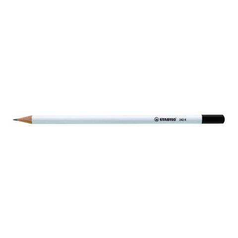 STABILO crayon graphite blanc avec t√™te tremp√©e blanc | Sérigraphie 1 couleur | non disponible | non disponible