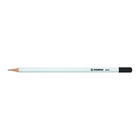 STABILO crayon graphite hexagonal blanc avec tête trempée blanc | non disponible | sans marquage | sans marquage