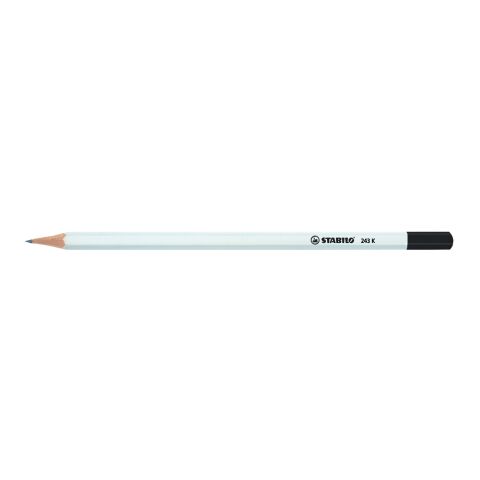 STABILO crayon graphite hexagonal blanc avec t√™te tremp√©e