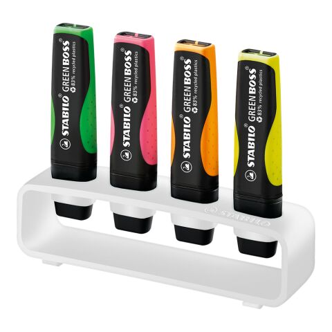 STABILO GREEN BOSS Set de bureau de 4 surligneurs