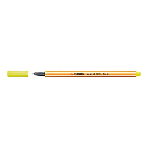STABILO point 88 feutre à pointe fine jaune fluo | sans marquage