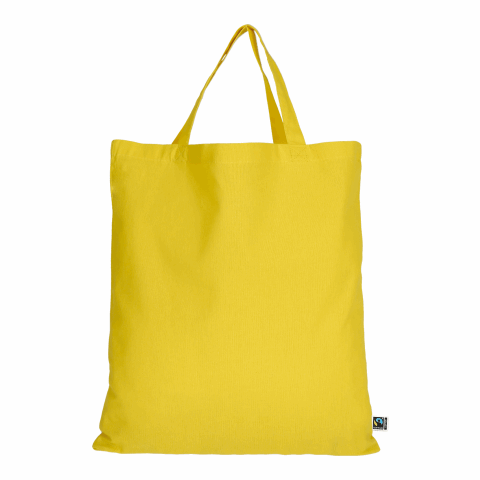 TEXXILLA Sac en coton certifié Fairtrade, avec deux longues anses, environ 140 g/m² jaune | non disponible | non disponible