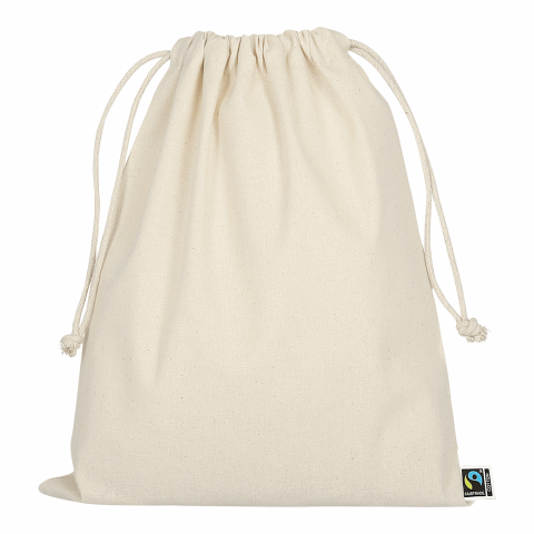 TEXXILLA Sachet à cordon en coton certifié Fairtrade, 25 x 30 cm, env. 140 g/m² beige | non disponible | non disponible