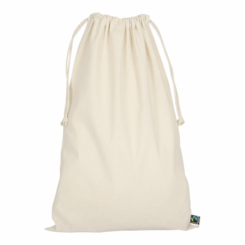 TEXXILLA Sac à cordon en coton certifié Fairtrade, 30 x 45 cm, env. 140 g/m² beige | non disponible | non disponible
