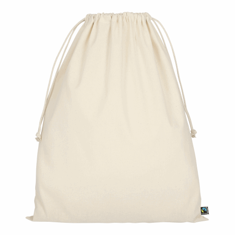 TEXXILLA Sac à cordon en coton certifié Fairtrade, 40 x 50 cm, env. 140 g/m² beige | non disponible | non disponible