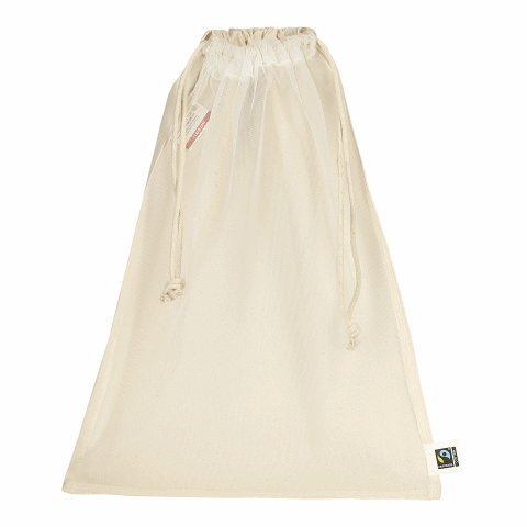 TEXXILLA Sac à cordon en coton certifié Fairtrade, 30 x 40 cm, env. 140 g/m² beige | non disponible | non disponible