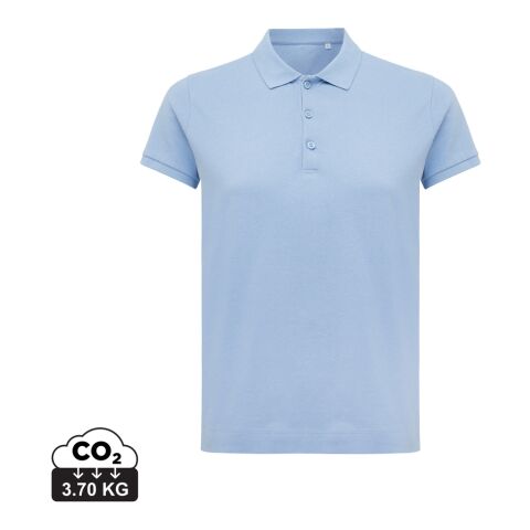 Polo en coton recyclé Iqoniq Yosemite Femme bleu ciel | M | sans marquage | non disponible | non disponible | non disponible