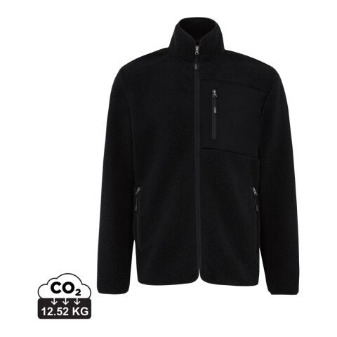 Sherpa en polyester recyclé Iqoniq Diran noir | L | sans marquage | non disponible | non disponible | non disponible