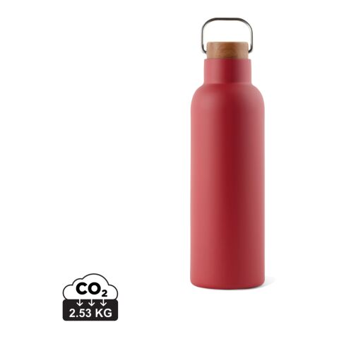 VINGA Bouteille isotherme 800 ml en acier RCS Ciro rouge | sans marquage | non disponible | non disponible