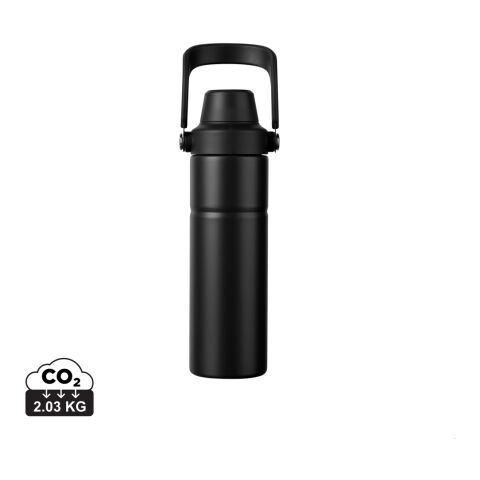 VINGA Bouteille 600ml en acier recyclé RCS Baltimore Trek noir | sans marquage | non disponible | non disponible