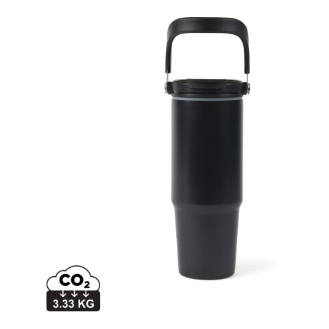 VINGA Bouteille isotherme 880ml en acier inoxydable RCS Eos noir-noir | sans marquage | non disponible | non disponible