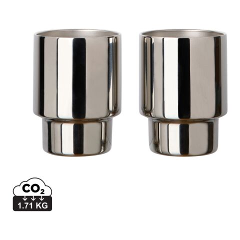 VINGA Set de 2 tasses en acier RCS Nagano miroir | sans marquage | non disponible | non disponible
