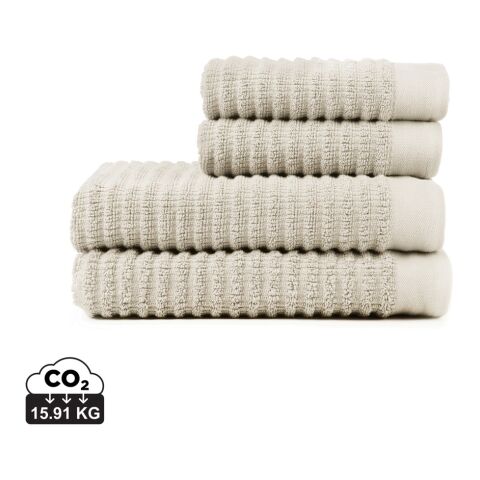 VINGA Set de 4 serviettes Landro blanc cassé | sans marquage | non disponible | non disponible | non disponible