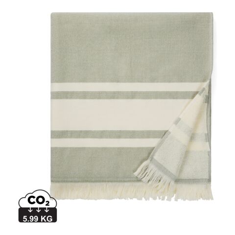 VINGA Serviette éponge pour hammam Tolo vert-blanc cassé | sans marquage | non disponible | non disponible | non disponible