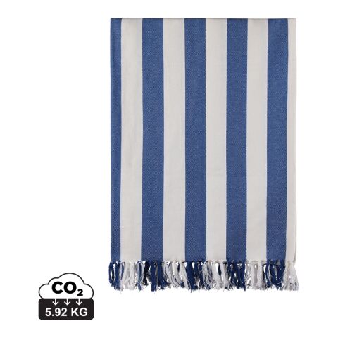 VINGA Serviette hammam XXL Ornos GRS bleu-blanc | sans marquage | non disponible | non disponible | non disponible