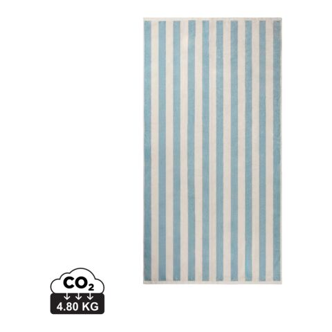 VINGA Serviette de plage GRS Lagoa bleu clair-blanc | sans marquage | non disponible | non disponible | non disponible