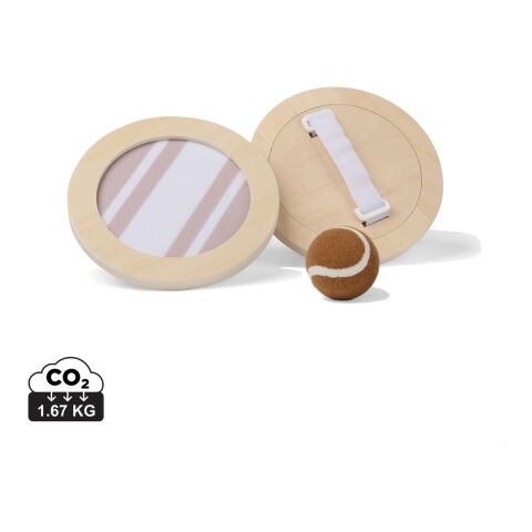 VINGA Jeu de raquettes scratch avec balle marron | sans marquage | non disponible | non disponible